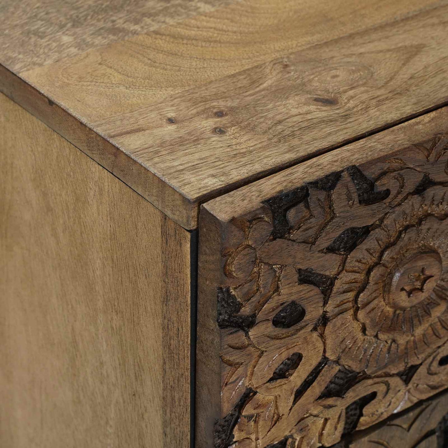vidaXL Κρεβατοκάμαρα Καφέ 50 x 33 x 60 εκ Στερεό ξύλο μάνγκο