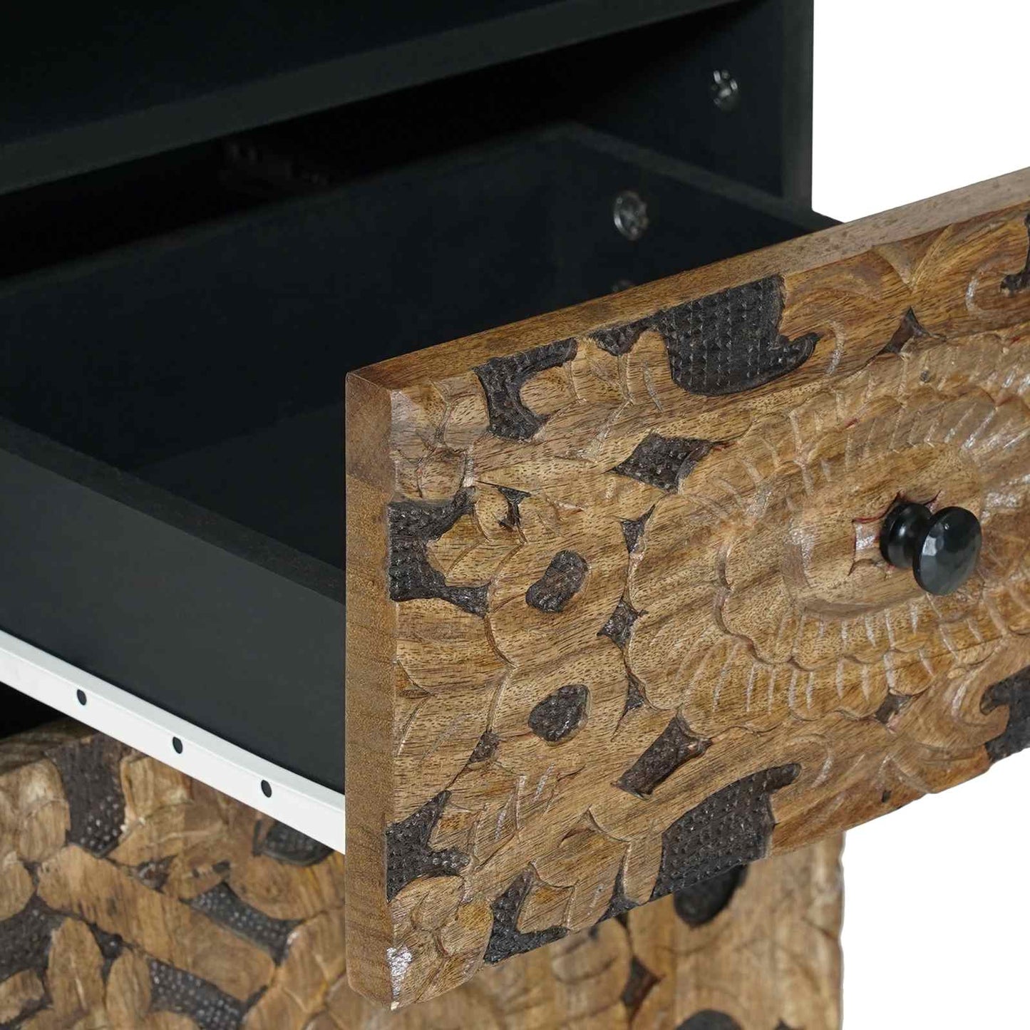 vidaXL Ντουλάπι Μπάνιου Καφέ 38 x 33,5 x 160 εκ Στερεό ξύλο μάνγκο