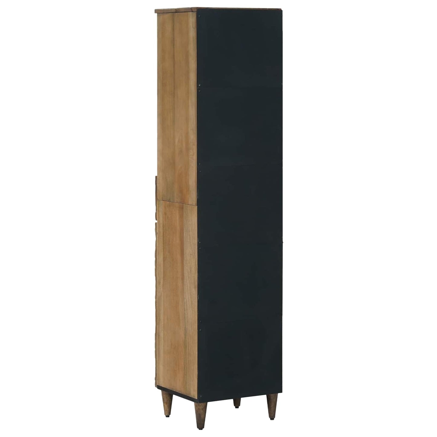 vidaXL Ντουλάπι Μπάνιου Καφέ 38 x 33,5 x 160 εκ Στερεό ξύλο μάνγκο