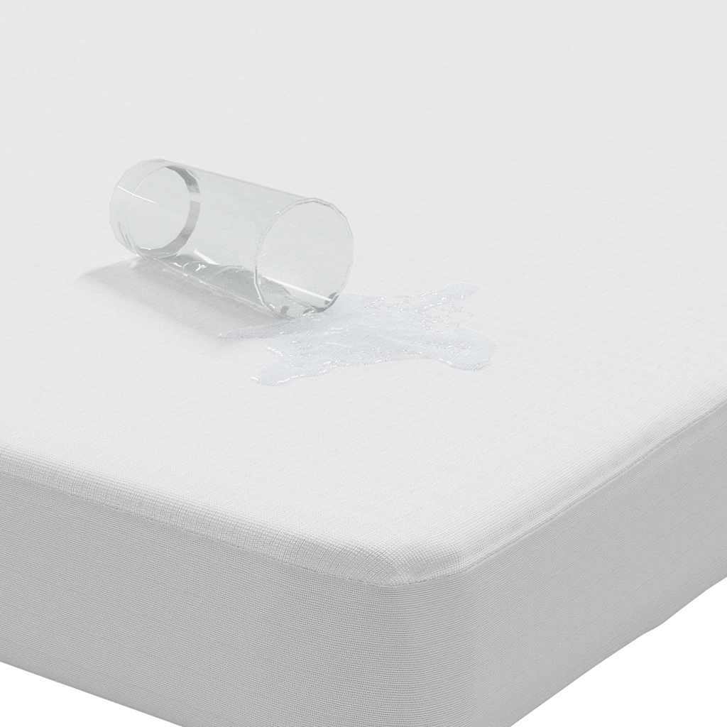 vidaXL Προστατευτικό στρώματος Λευκό 180x200 εκ. Αδιάβροχο