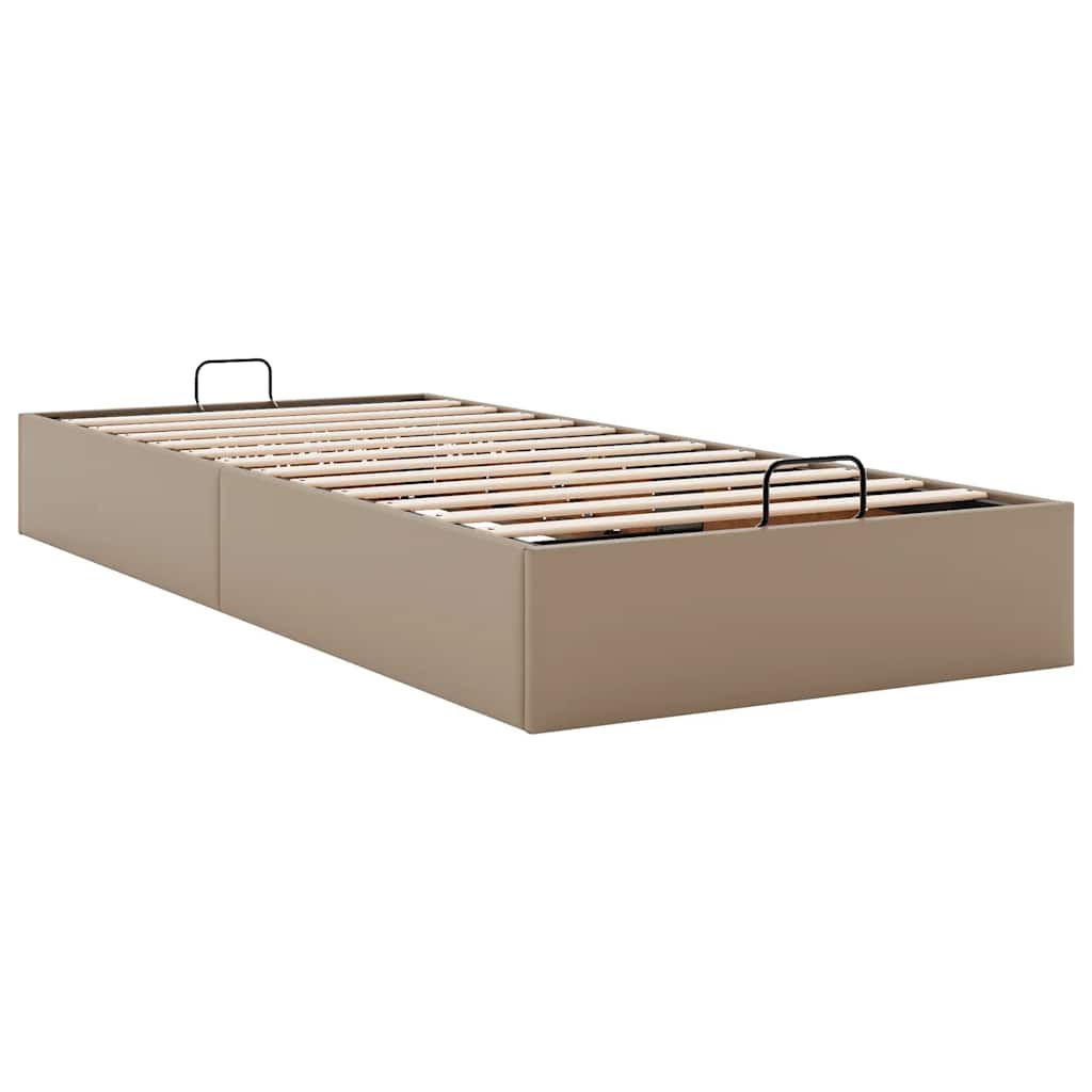 vidaXL Οθωμανικό κρεβάτι χωρίς στρώμα Cappucino 80x200 cm Faux Leather