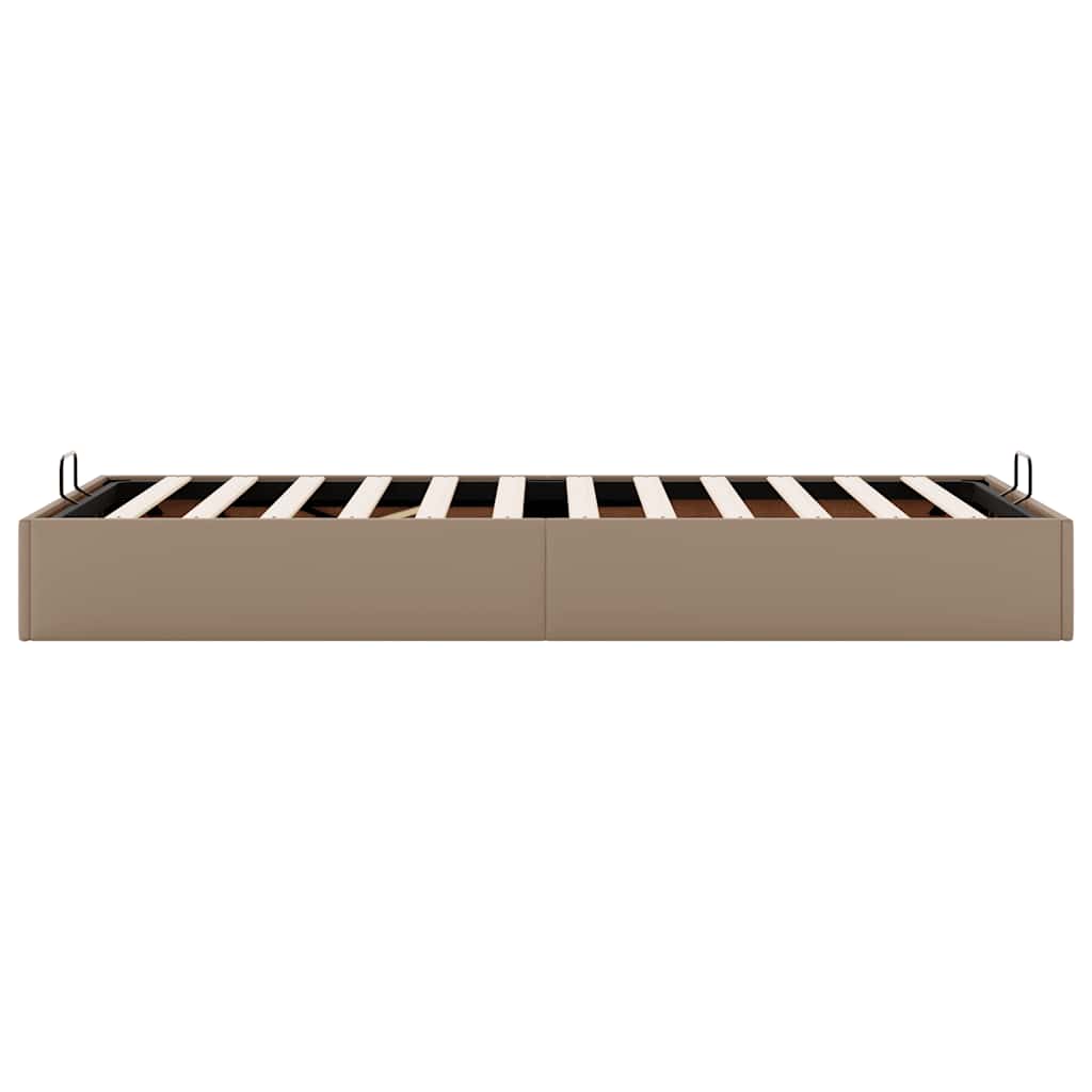 vidaXL Οθωμανικό κρεβάτι χωρίς στρώμα Cappucino 80x200 cm Faux Leather
