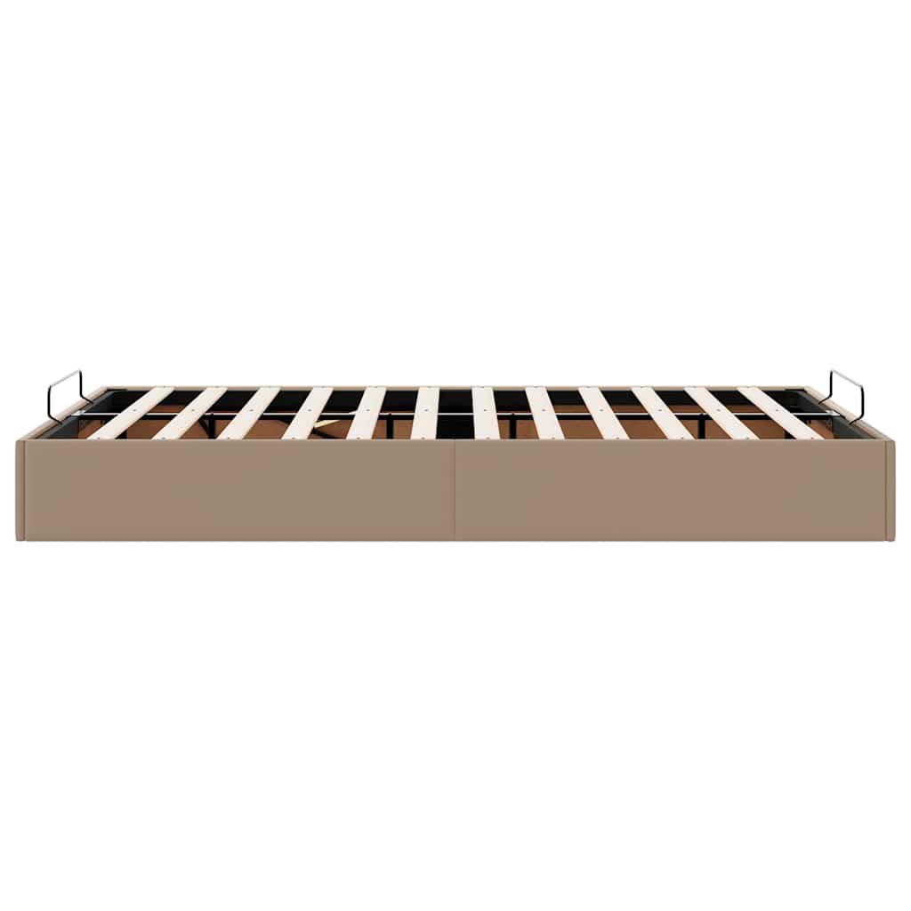 vidaXL Οθωμανικό κρεβάτι χωρίς στρώμα Cappucino120x190 cm Faux Leather