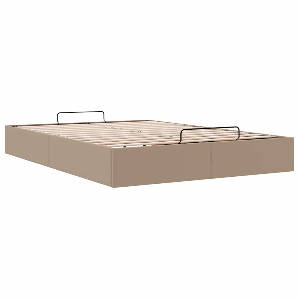 vidaXL Οθωμανικό κρεβάτι χωρίς στρώμα Cappucino 80x200 cm Faux Leather