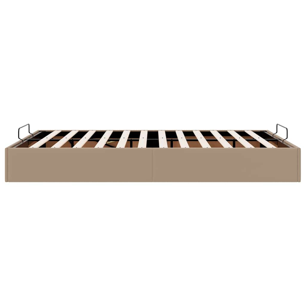 vidaXL Οθωμανικό κρεβάτι χωρίς στρώμα Cappucino 80x200 cm Faux Leather