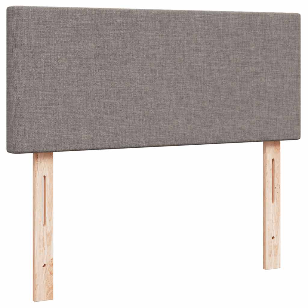 vidaXL Οθωμανικό κρεβάτι με στρώμα Taupe 120x200cm ύφασμα