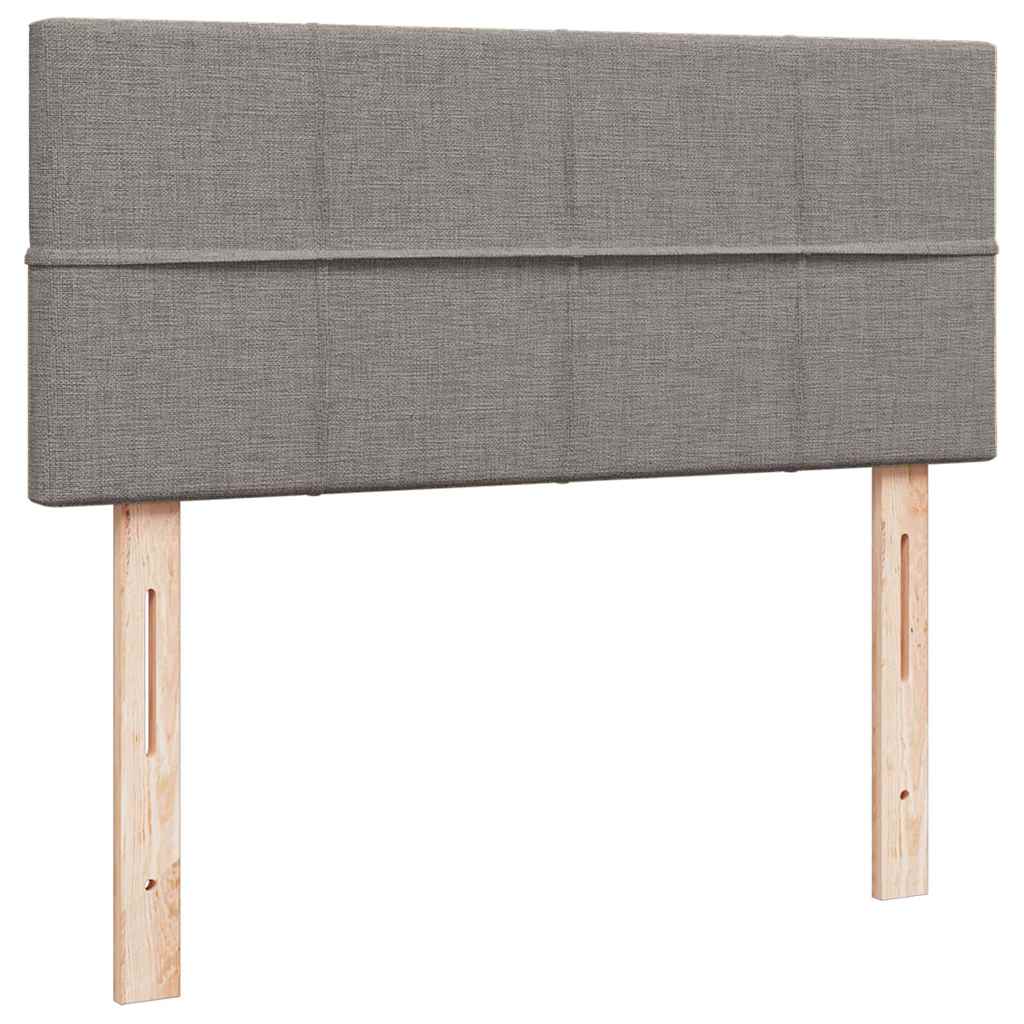 vidaXL Οθωμανικό κρεβάτι με στρώμα Taupe 120x190 cm Ύφασμα
