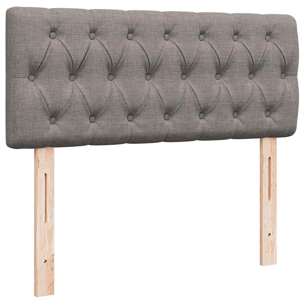 vidaXL Οθωμανικό κρεβάτι με στρώμα Taupe 120x200cm ύφασμα