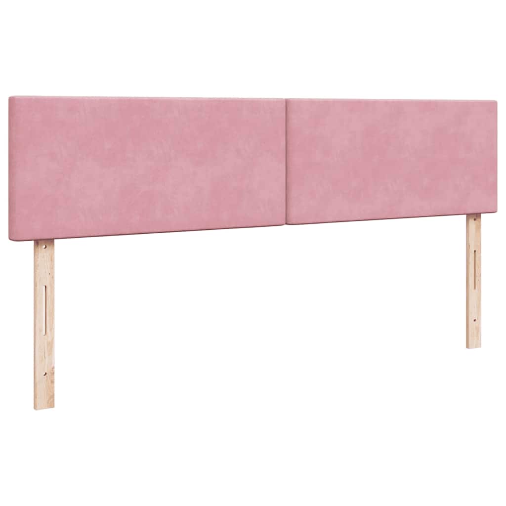 vidaXL Οθωμανικό κρεβάτι με στρώμα ροζ 180x200cm Velvet