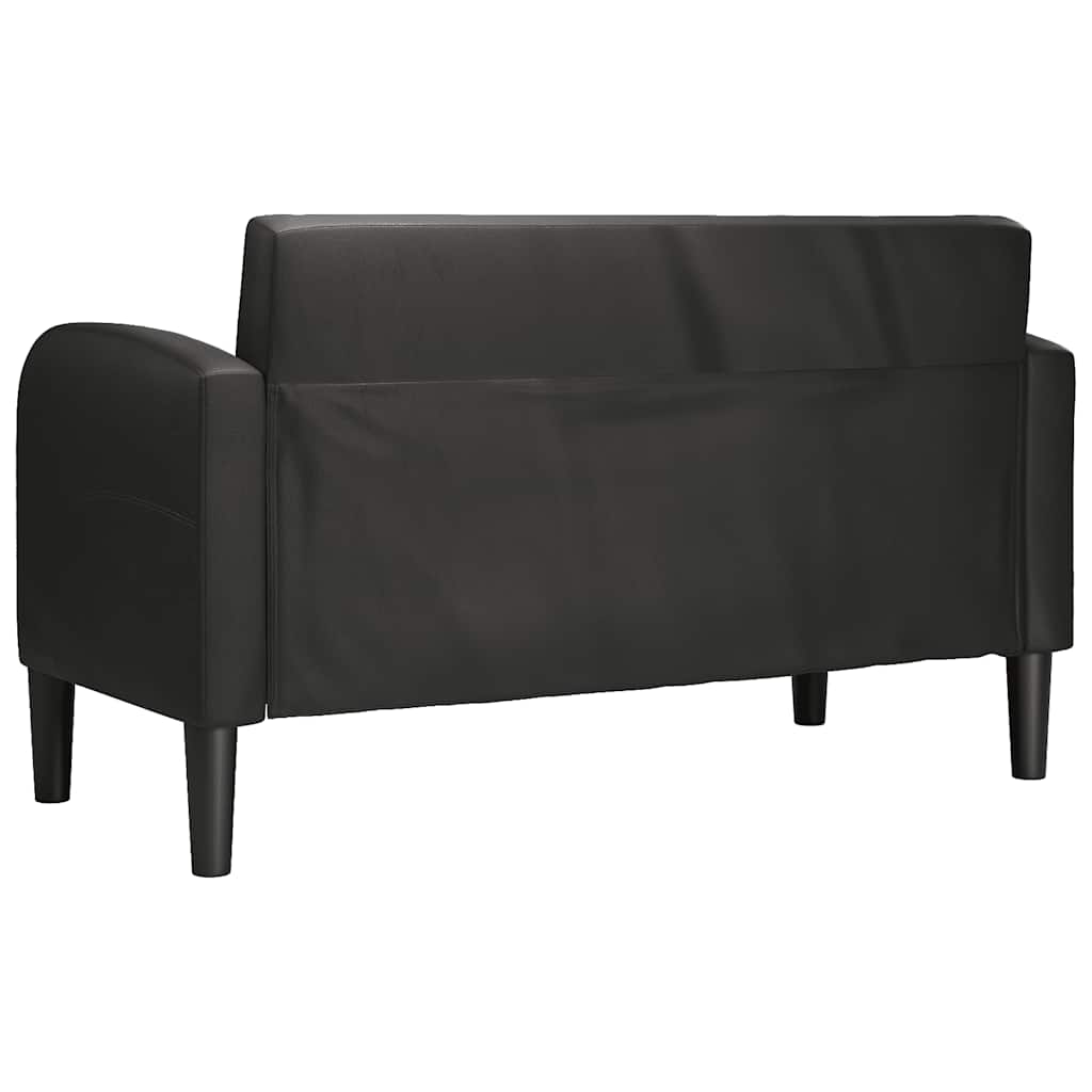 vidaXL καναπές Loveseat Μαύρο 110 cm Faux Leather
