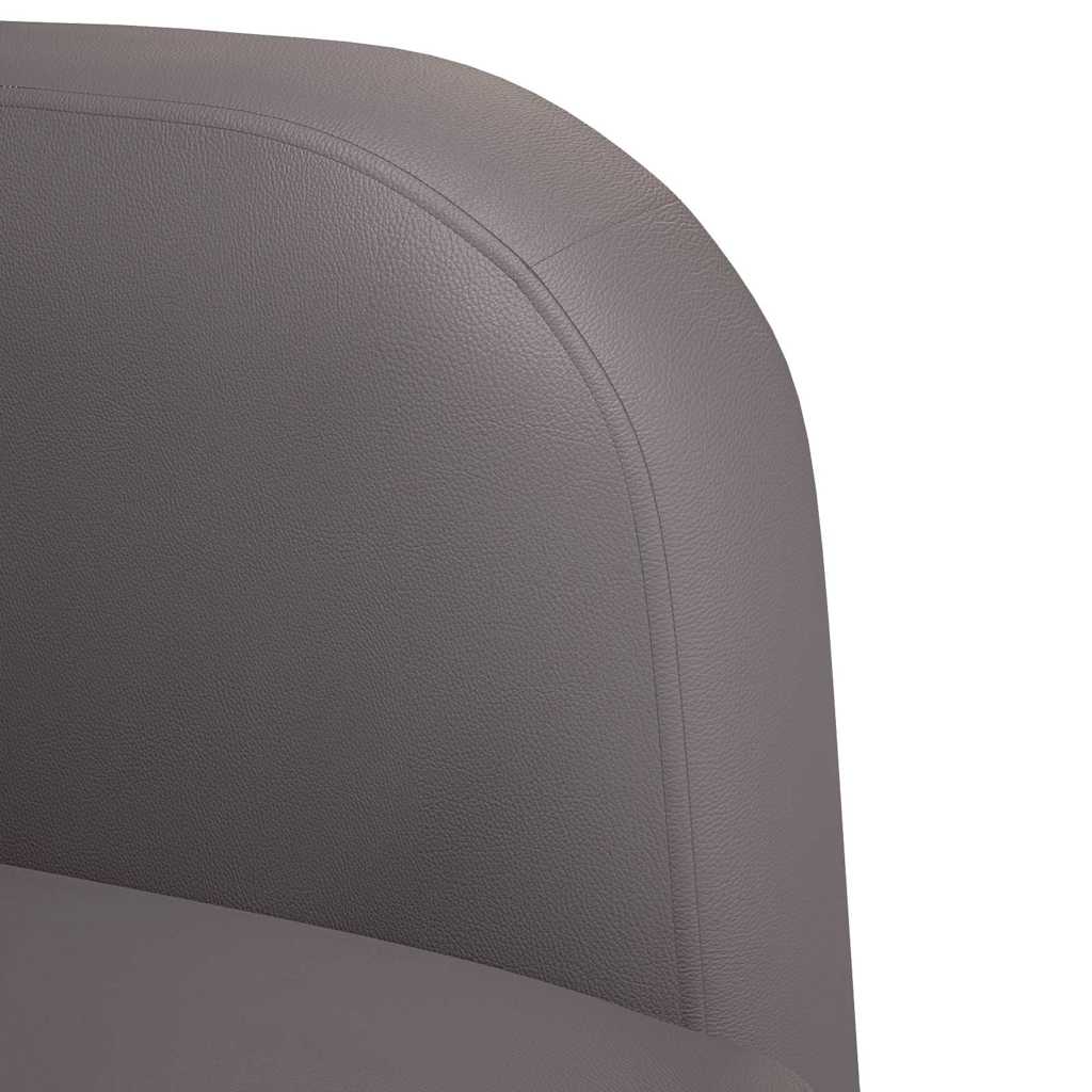 vidaXL Καναπές Loveseat Γκρι 110 εκ. Συνθετικό δέρμα