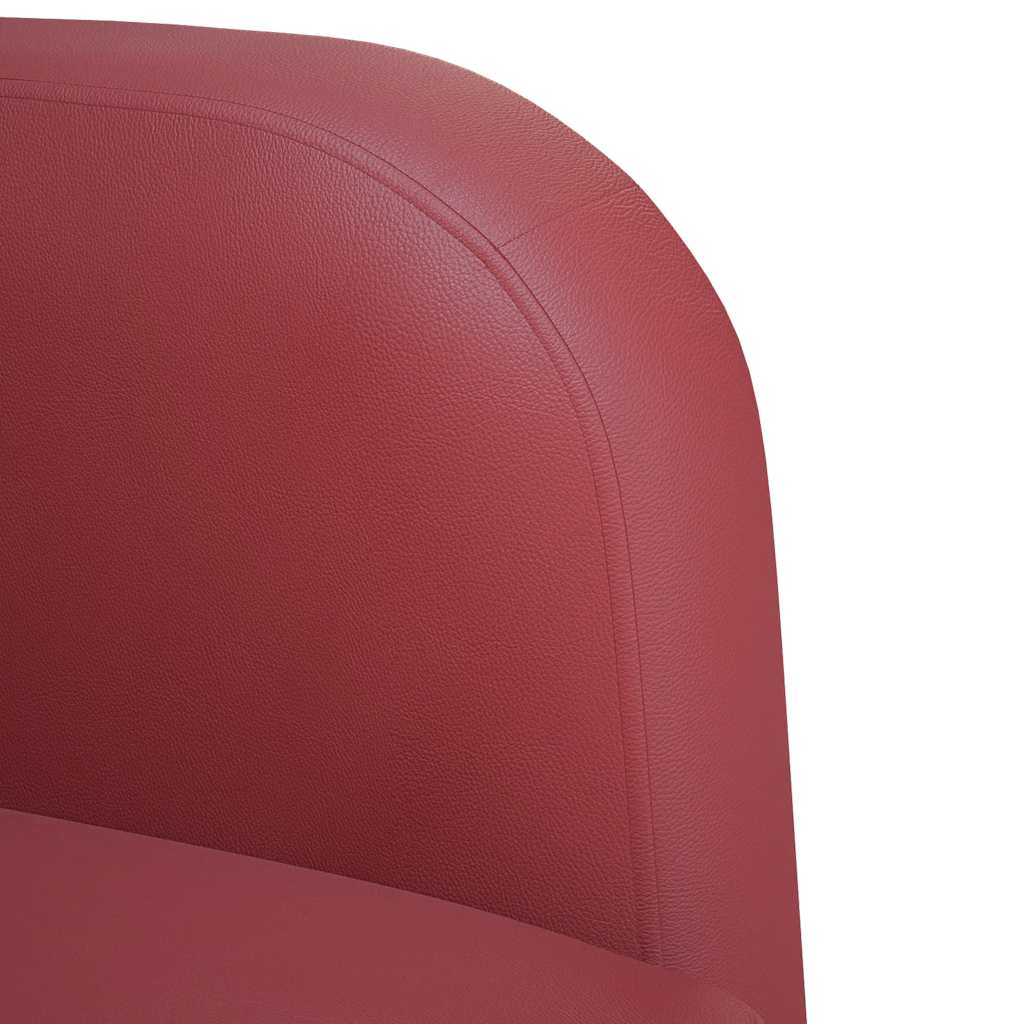 vidaXL Καναπές Loveseat Μπορντό 110 εκ. Συνθετικό δέρμα