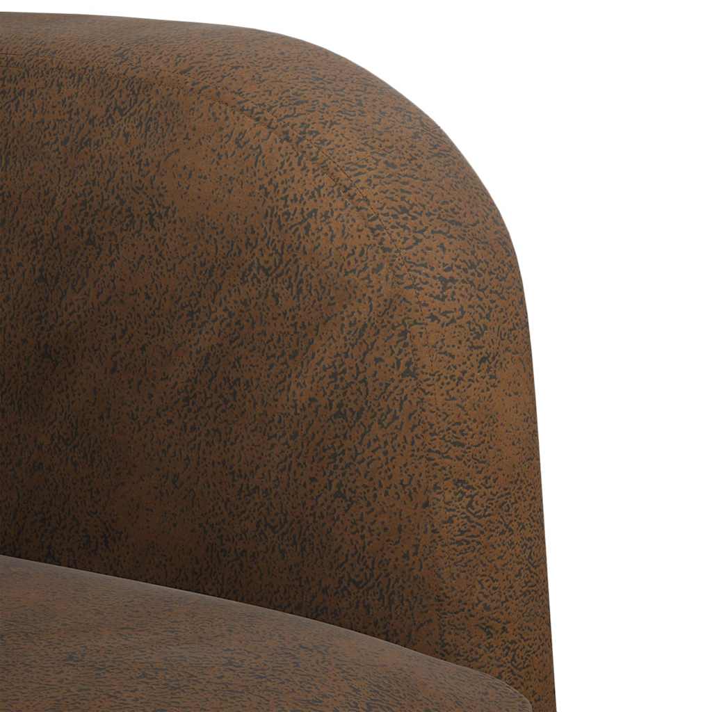 vidaXL Καναπές Loveseat Καφέ 110 εκ. Συνθετικό δέρμα