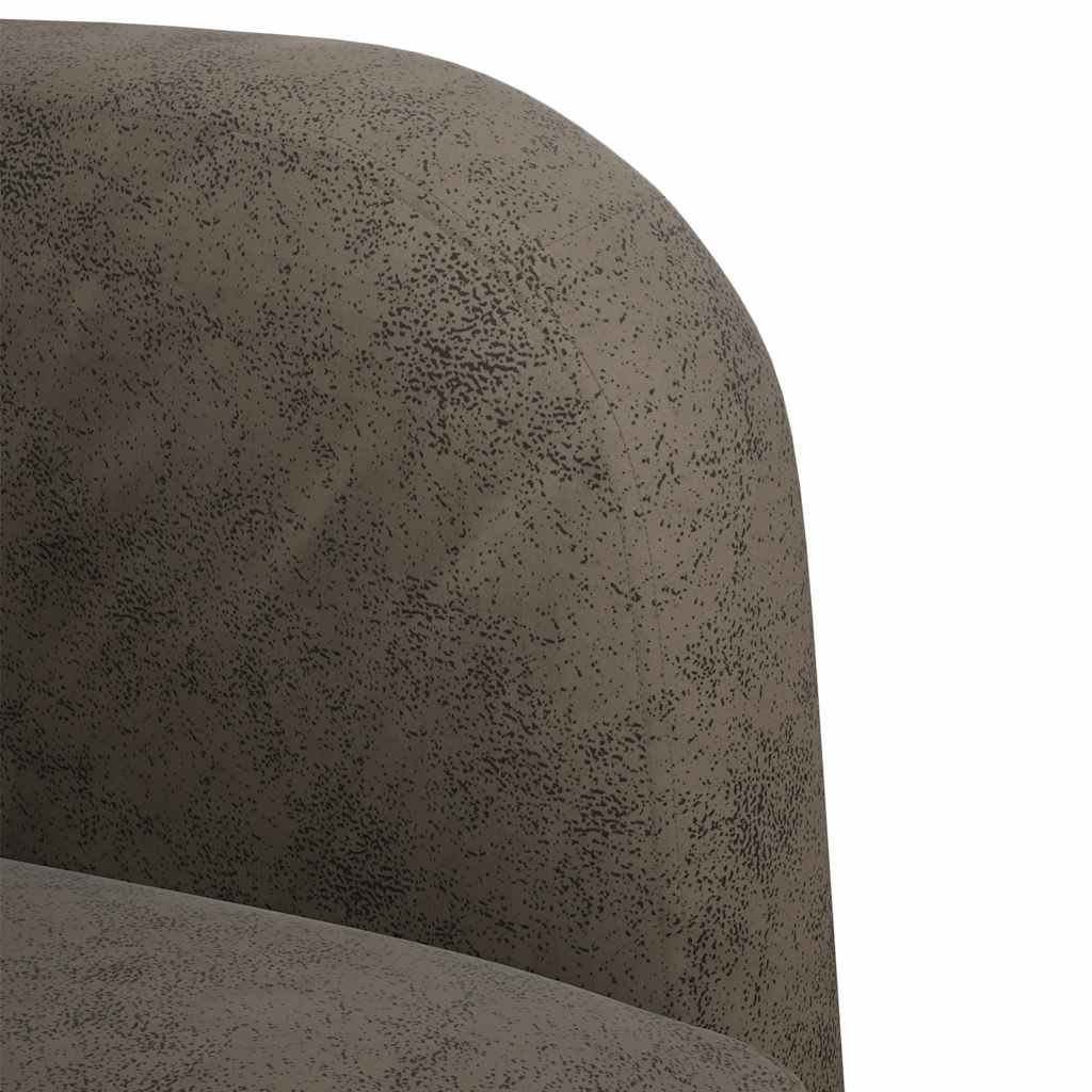 vidaXL Καναπές Loveseat Σκούρο Γκρι 110 εκ. Συνθετικό δέρμα