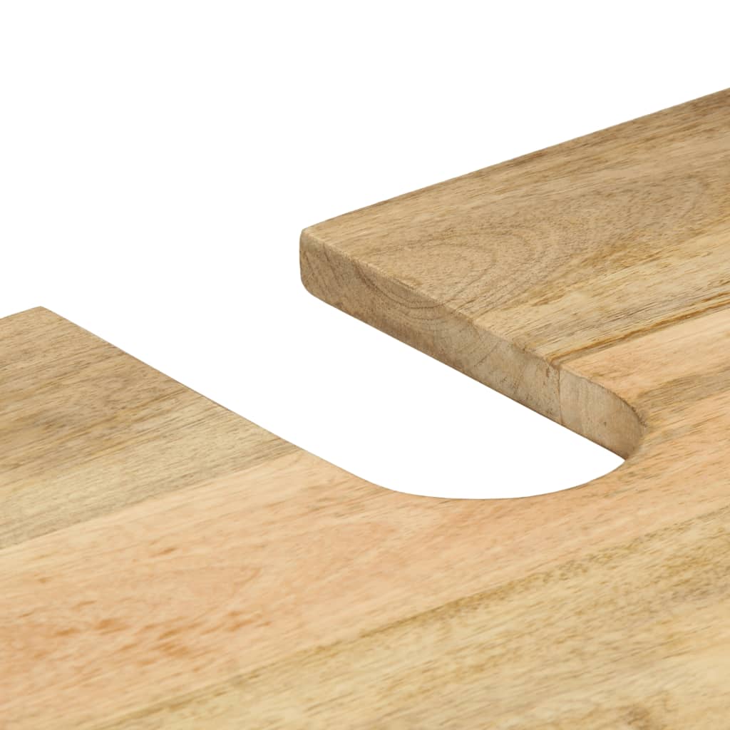 vidaXL Ντουλάπι Μπάνιου Μαύρο 62 x 33 x 58 εκ. από Μασίφ Ξύλο Μάνγκο