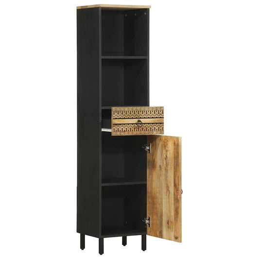 vidaXL Ντουλάπι Μπάνιου 38x33,5x160 εκ. από Μασίφ Ξύλο Μάνγκο