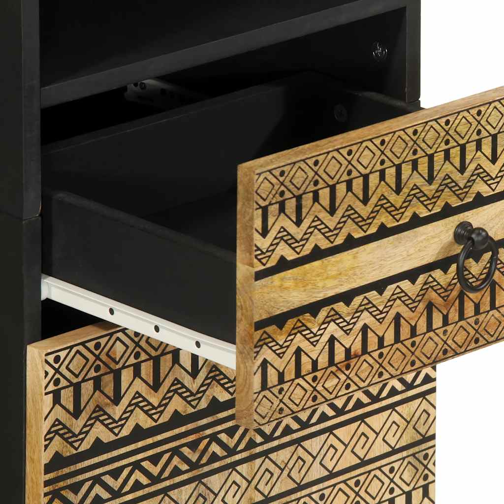 vidaXL Ντουλάπι Μπάνιου 38x33,5x160 εκ. από Μασίφ Ξύλο Μάνγκο