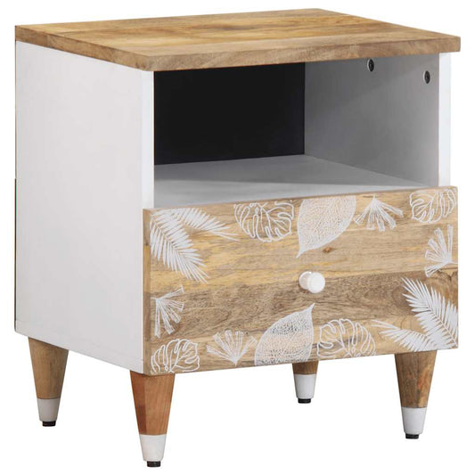 vidaXL Κομοδίνα 2 τεμ. 40 x 33 x 46 εκ. από Μασίφ Ξύλο Μάνγκο