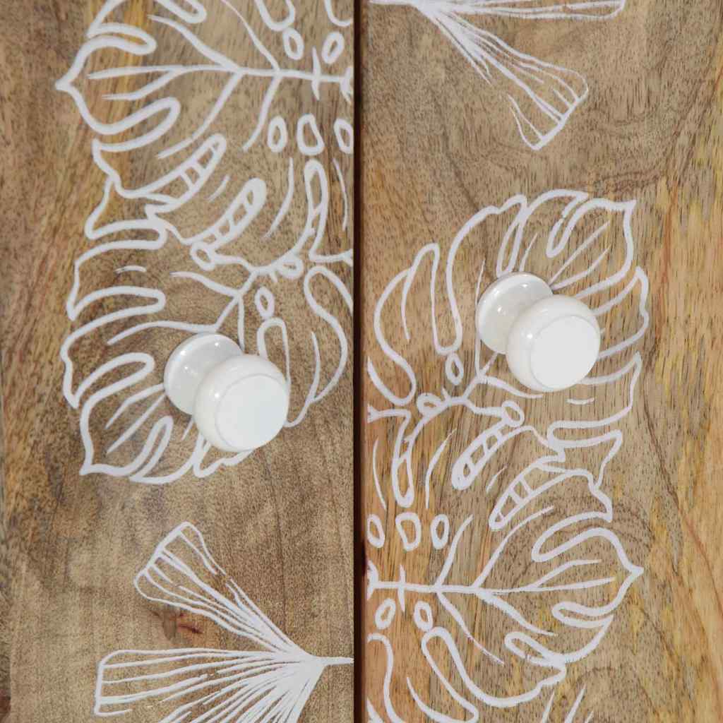 vidaXL Ντουλάπι Μπάνιου 62 x 33 x 58 εκ. από Μασίφ Ξύλο Μάνγκο