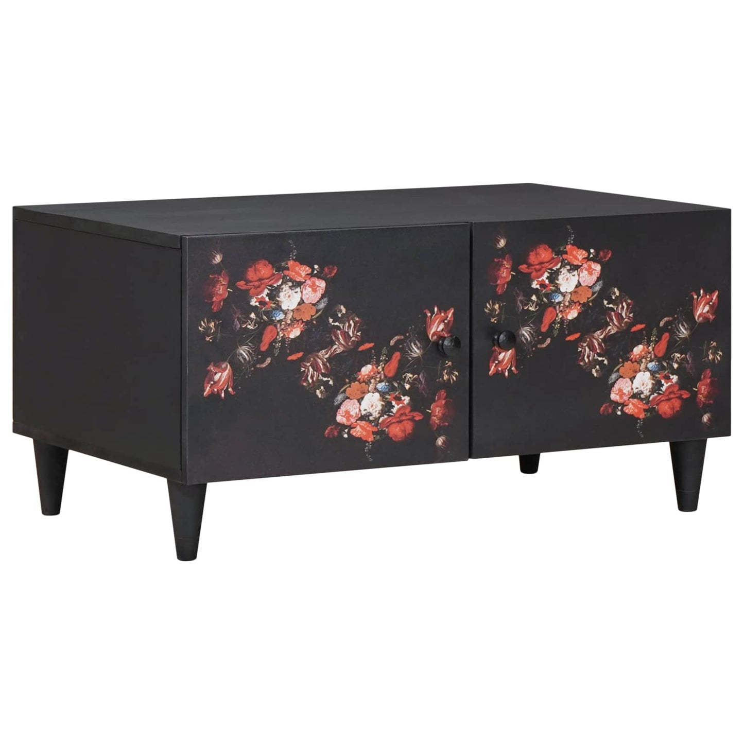 vidaXL Τραπεζάκι σαλονιού Πολύχρωμο 80 x 50 x 40 cm Στερεό ξύλο μάνγκο