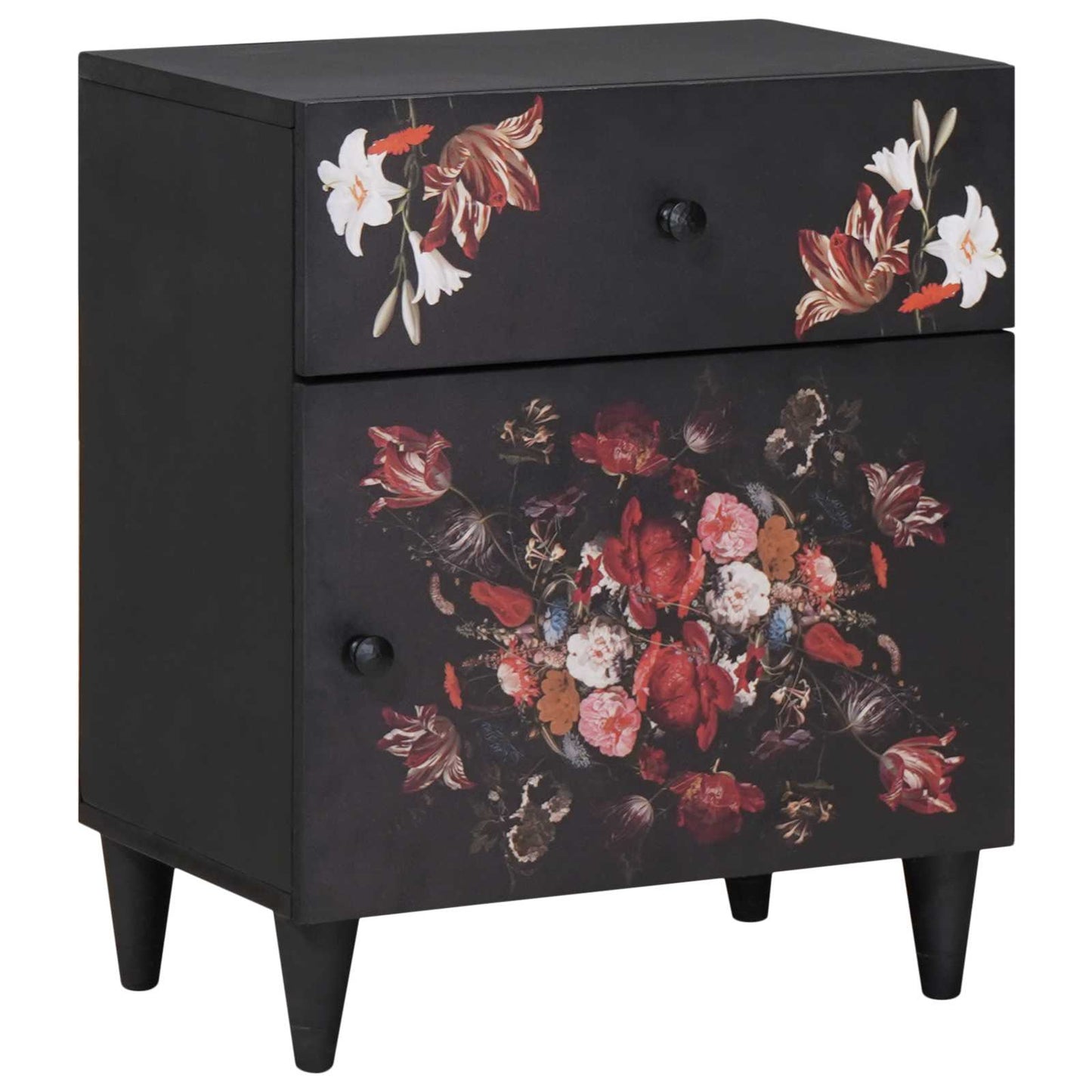 vidaXL Κομοδίνο Πολύχρωμο 50 x 33 x 60 εκ Στερεό ξύλο μάνγκο