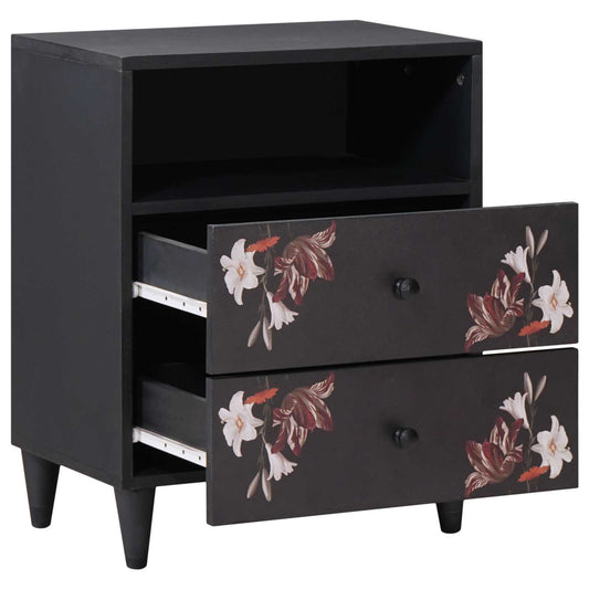 vidaXL Κομοδίνο Πολύχρωμο 50 x 33 x 60 εκ Στερεό ξύλο μάνγκο