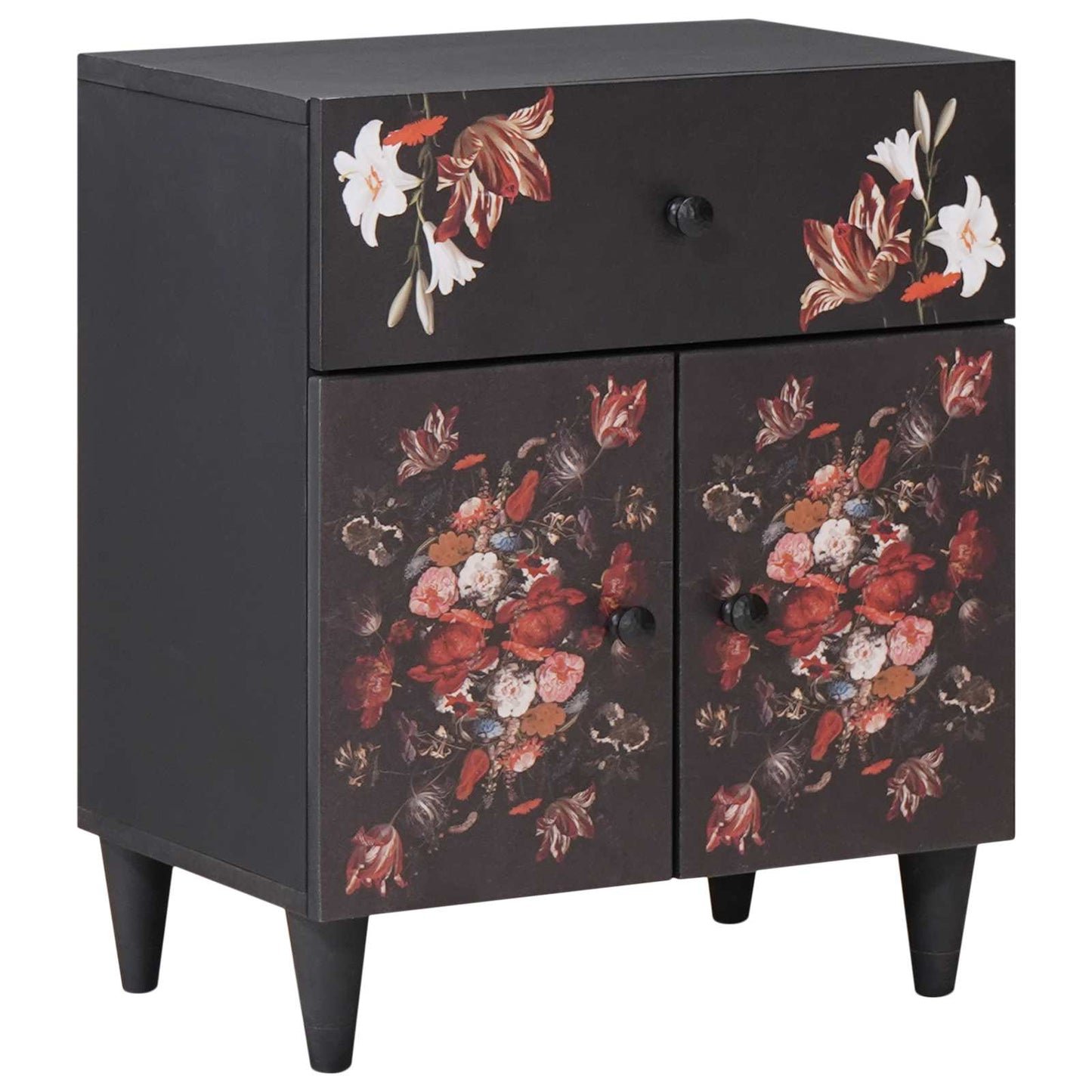 vidaXL Κομοδίνο Πολύχρωμο 50 x 33 x 60 εκ Στερεό ξύλο μάνγκο