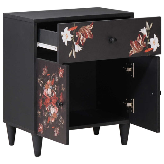 vidaXL Κομοδίνο Πολύχρωμο 50 x 33 x 60 εκ Στερεό ξύλο μάνγκο