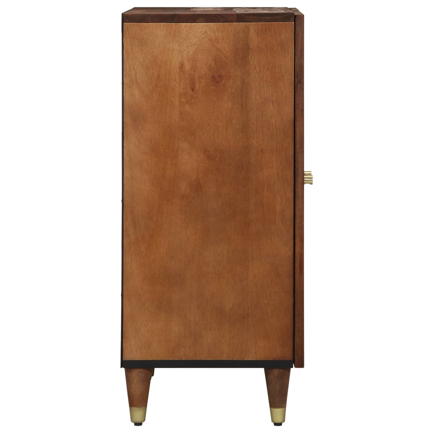 vidaXL Πλαϊνό γραφείο Καφέ 60 x 33 x 75 cm Στερεό ξύλο μάνγκο