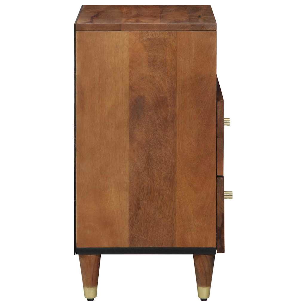 vidaXL Κομοδίνο καφέ μελί 50 x 33 x 62 εκ. Μασίφ ξύλο μάνγκο