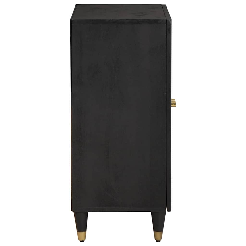 vidaXL Πλαϊνό γραφείο Μαύρο 60 x 33 x 75 cm Στερεό ξύλο μάνγκο