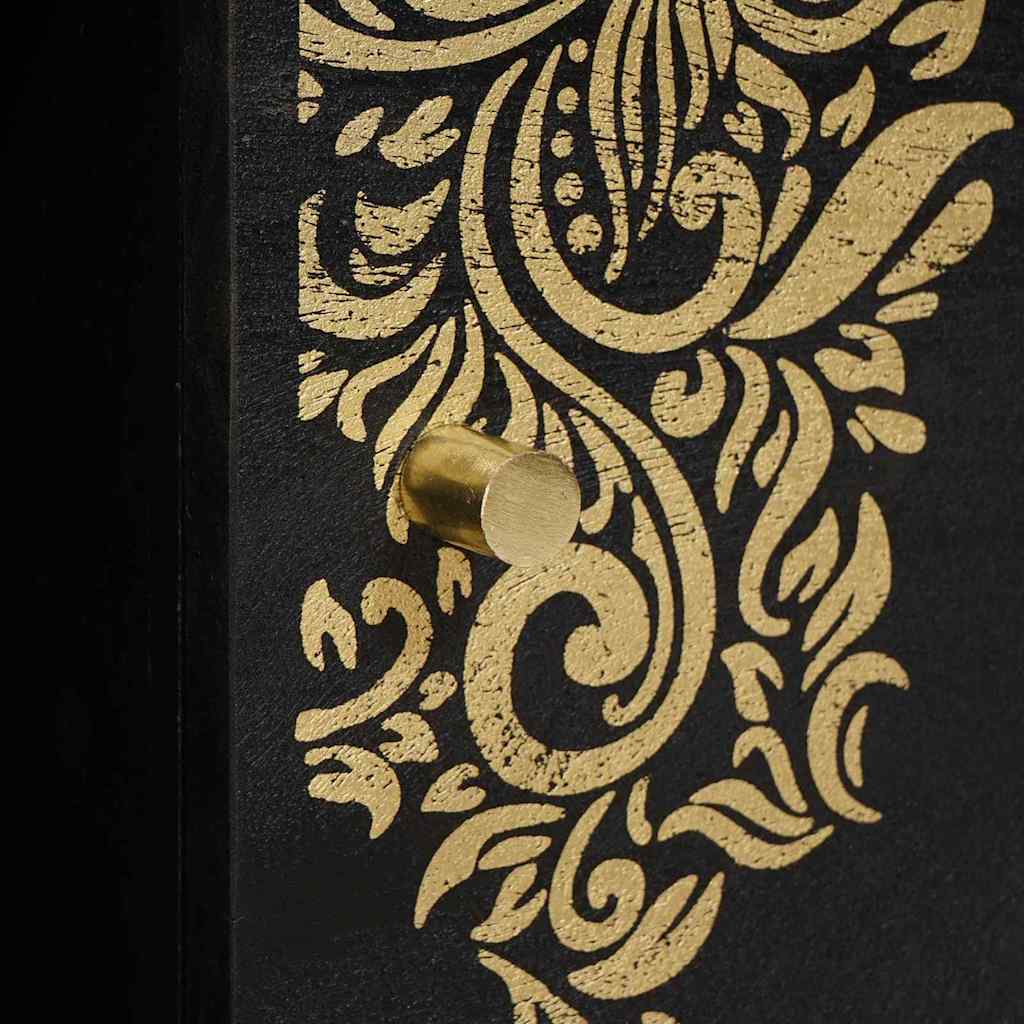 vidaXL Τραπεζάκι σαλονιού Μαύρο 100 x 54 x 40 εκ Στερεό ξύλο μάνγκο