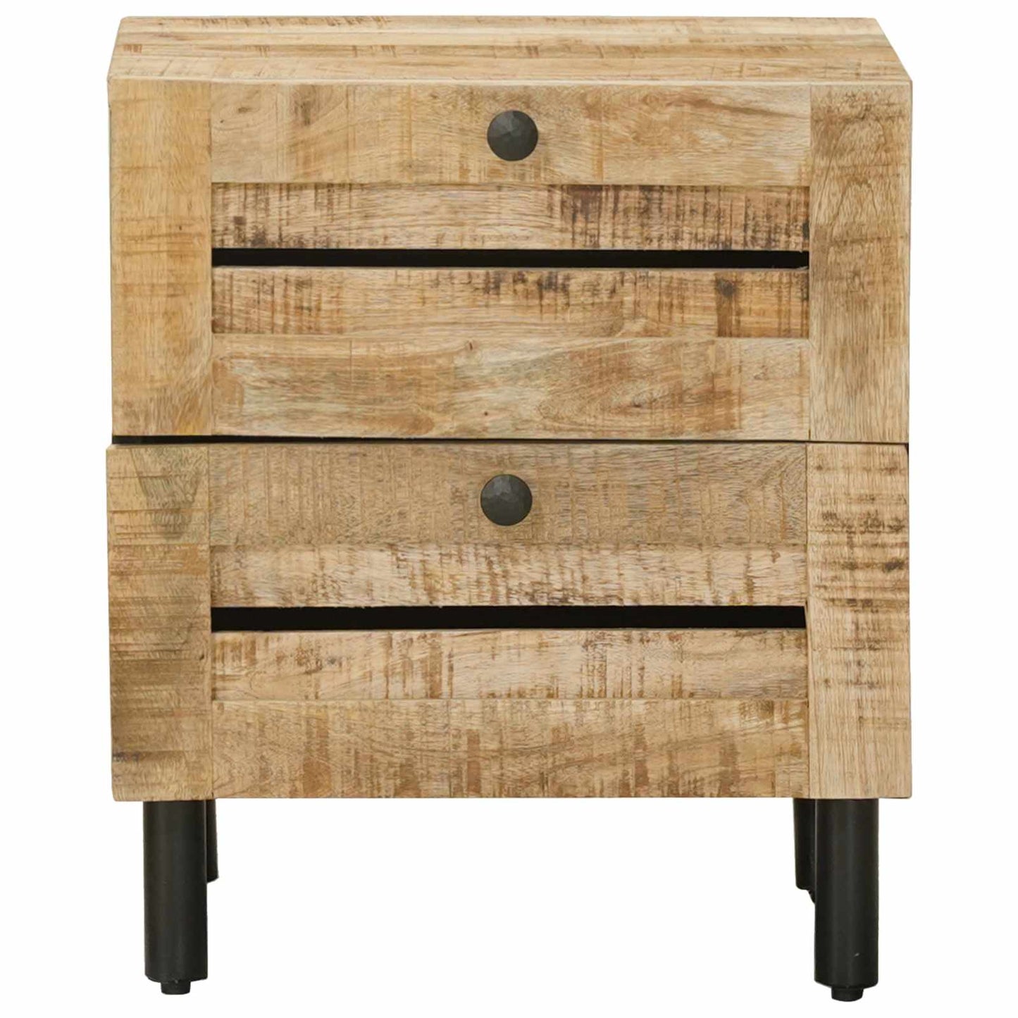 vidaXL Κομοδίνο Φυσικό 40 x 33 x 46 εκ. Στερεό ξύλο μάνγκο