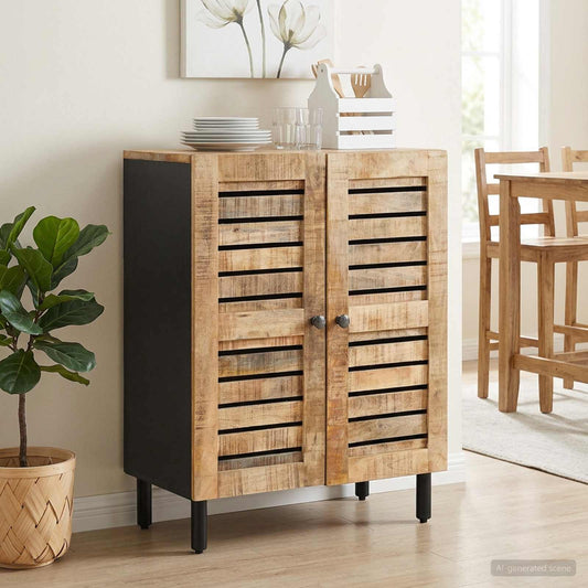vidaXL Ντουλάπες Αποθήκευσης 60 x 33 x 75 cm Στερεό ξύλο μάνγκο Φυσικό
