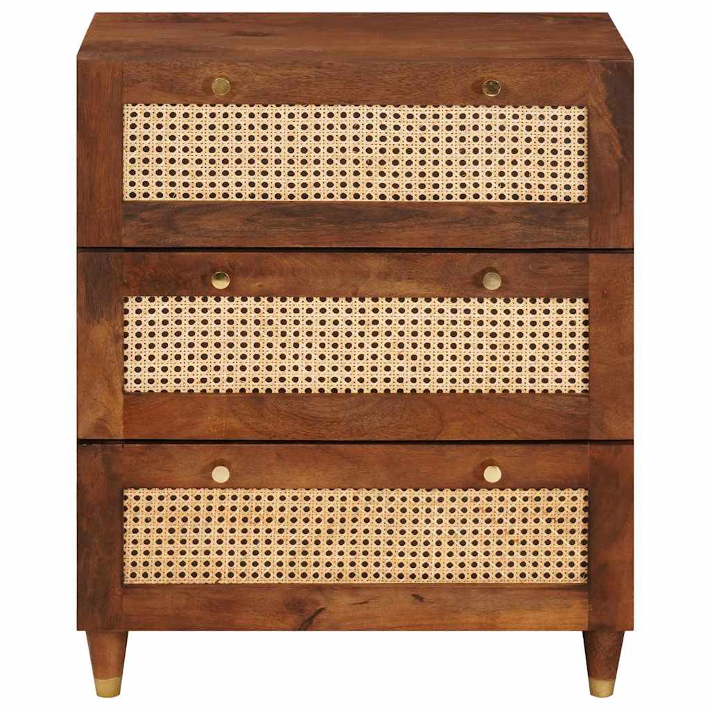 vidaXL Πλαϊνό γραφείο Καφέ 60 x 33 x 75 cm Στερεό ξύλο μάνγκο