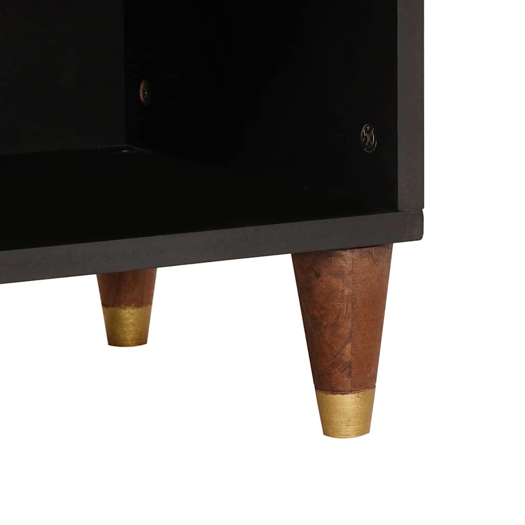 vidaXL Ντουλάπι TV με ράφι Καφέ 100 x 33,5 x 46 εκ Στερεό ξύλο μάνγκο