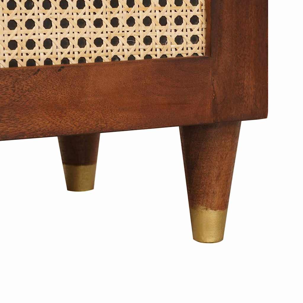 vidaXL Πλαϊνό γραφείο Καφέ 40 x 33,5 x 75 εκ Στερεό ξύλο μάνγκο