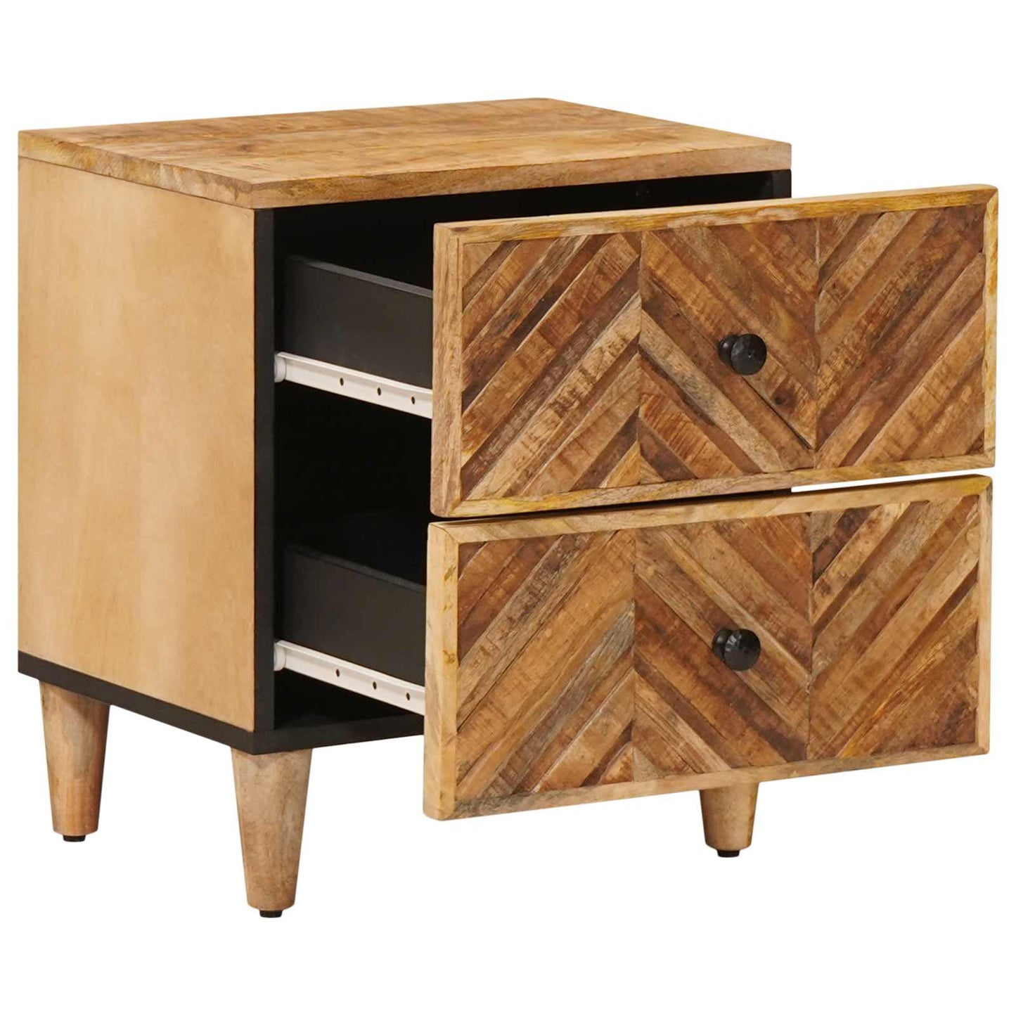 vidaXL Κομοδίνο Καφέ 40 x 33 x 46 cm Στερεό ξύλο μάνγκο