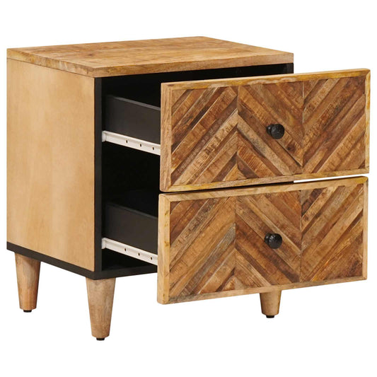 vidaXL Κομοδίνο Καφέ 40 x 33 x 46 cm Στερεό ξύλο μάνγκο