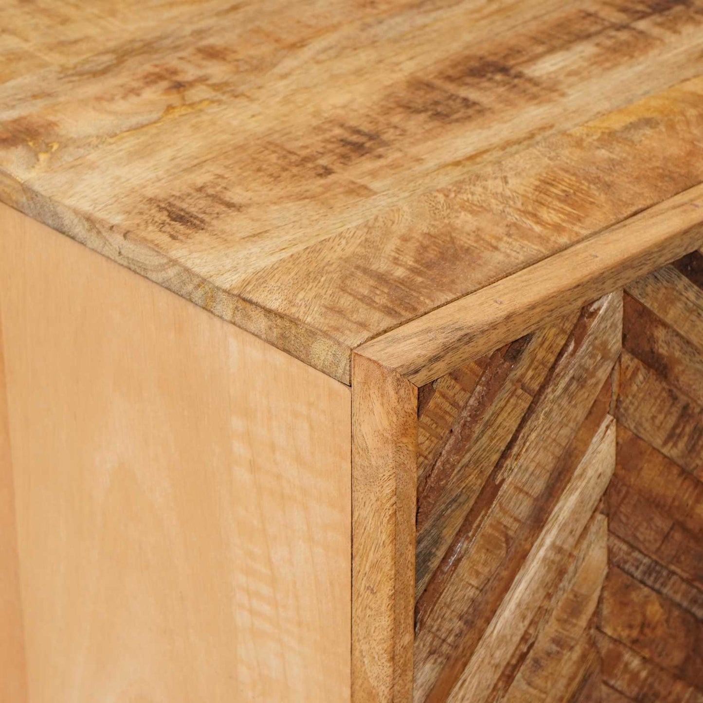 vidaXL Ντουλάπες Αποθήκευσης Καφέ 90 x 33,5 x 75 εκ Στερεό ξύλο μάνγκο