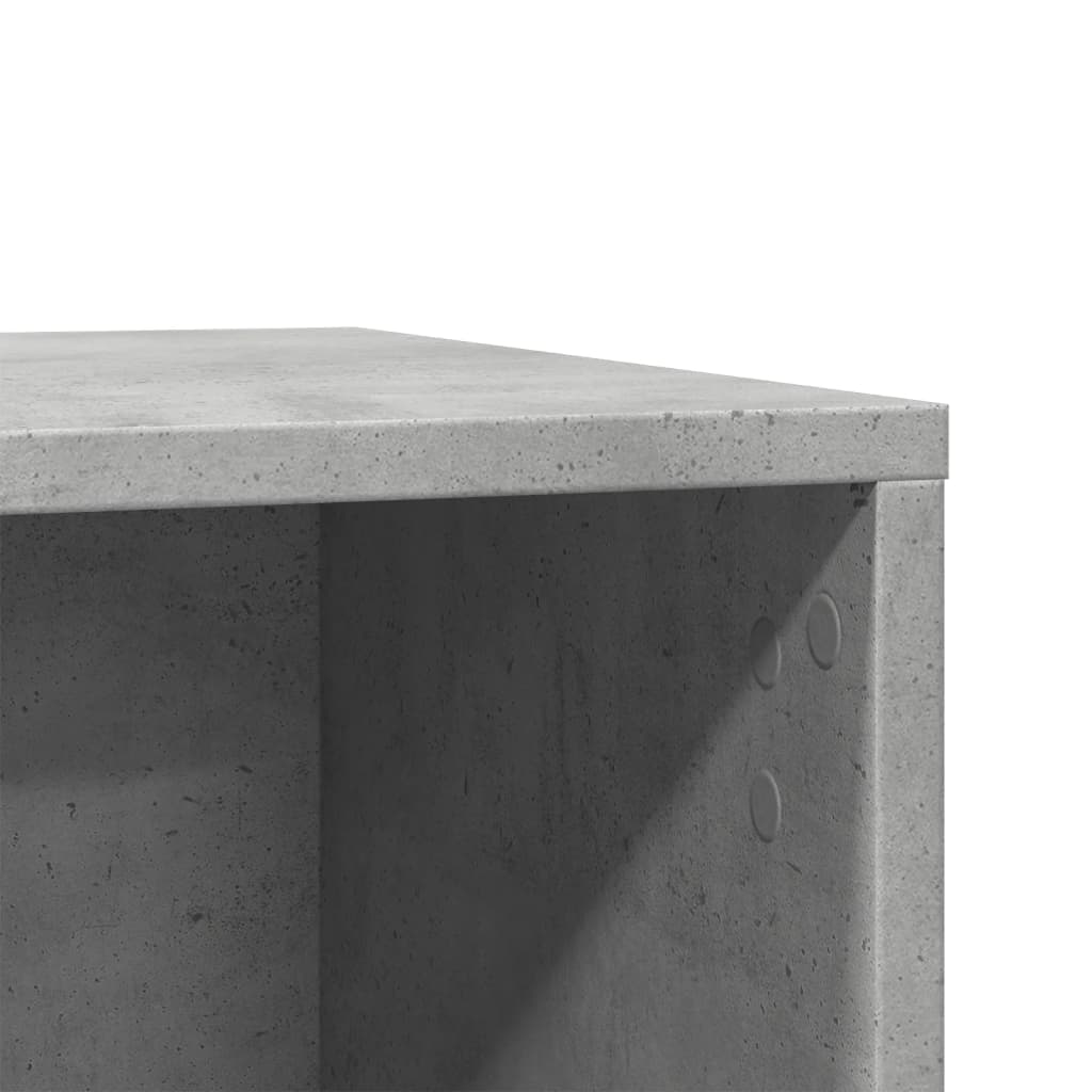 vidaXL Τουαλέτα Γάτας Περίφραξη Γκρι Σκυρ. 80x50x45εκ Επεξεργασμ. Ξύλο