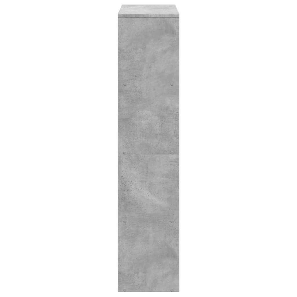 vidaXL Βιβλιοθήκη/Διαχωρ. Χώρου 4 Επ. Γκρι 131,5x29x131,5 εκ. Επ. Ξύλο