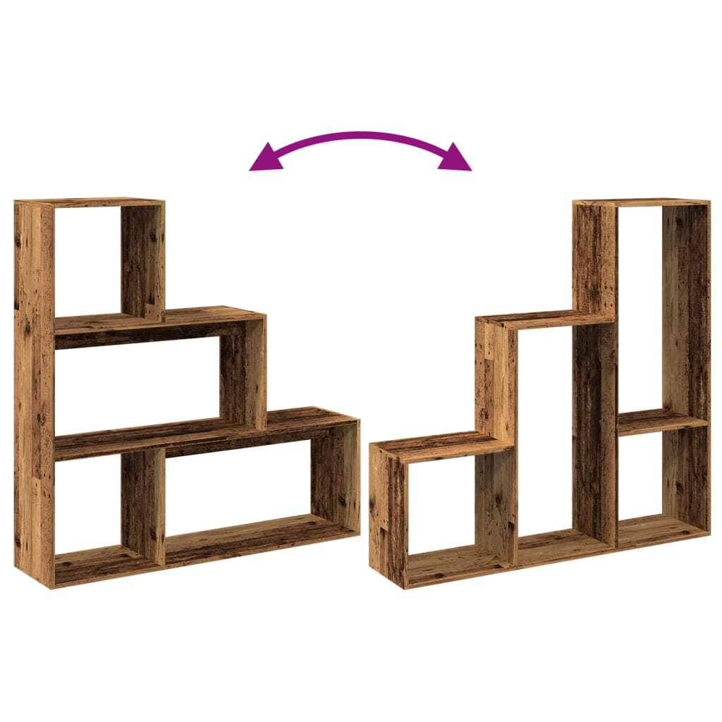 vidaXL Βιβλιοθήκη/Διαχωριστικό Χώρου 3 Επ. 123x29x123 εκ. Επ. Ξύλο