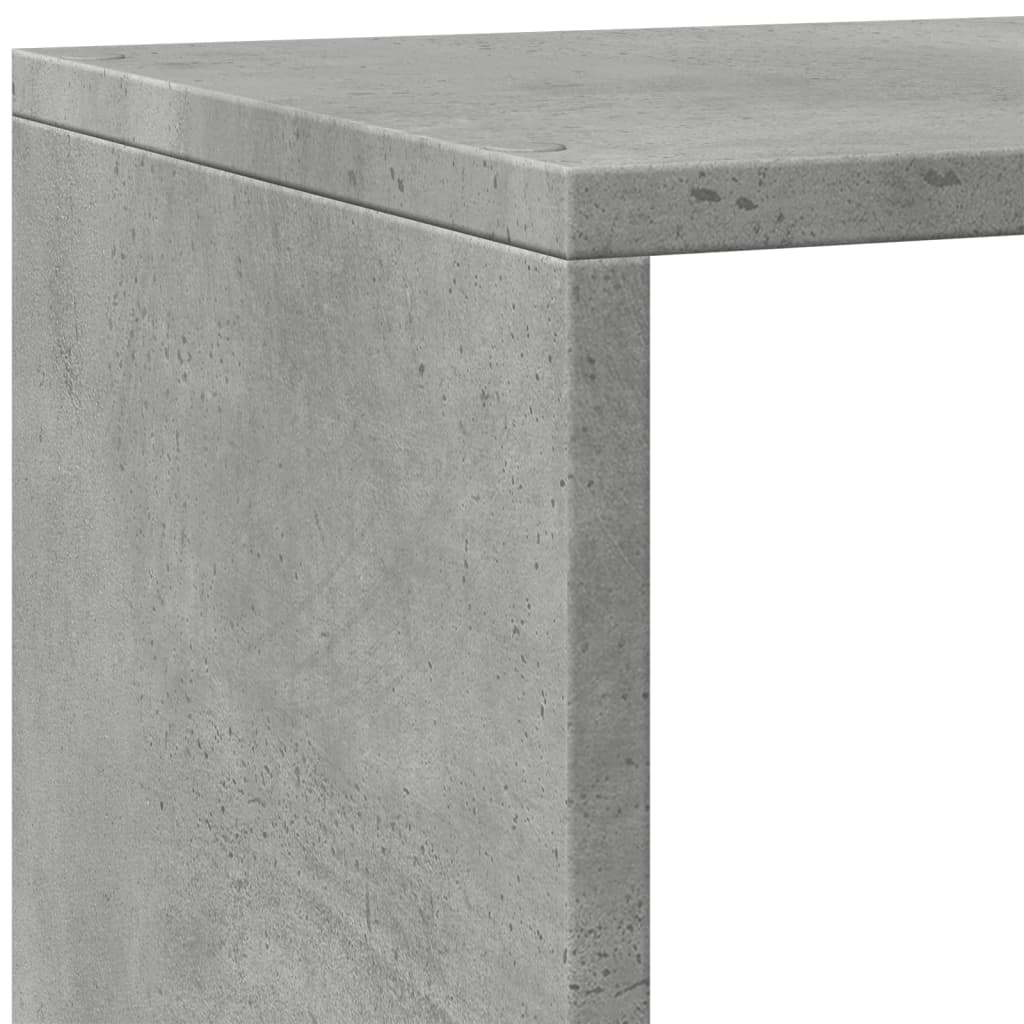 vidaXL Βιβλιοθήκη/Διαχωρ. Χώρου 4 Επ. Γκρι 143,5x29x143,5εκ. Επ. Ξύλο