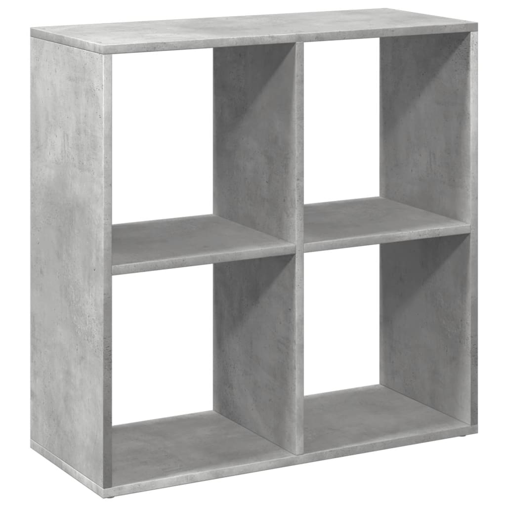 vidaXL Βιβλιοθήκη/Διαχωριστικό Χώρου Γκρι 69,5x29x69,5 εκ. Επεξ. Ξύλο
