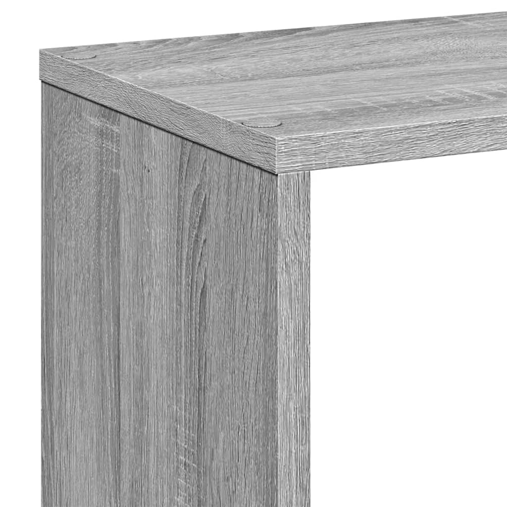 vidaXL Βιβλιοθήκη/Διαχωριστικό Χώρου Γκρι 67x25x161,5 εκ. Επεξ. Ξύλο