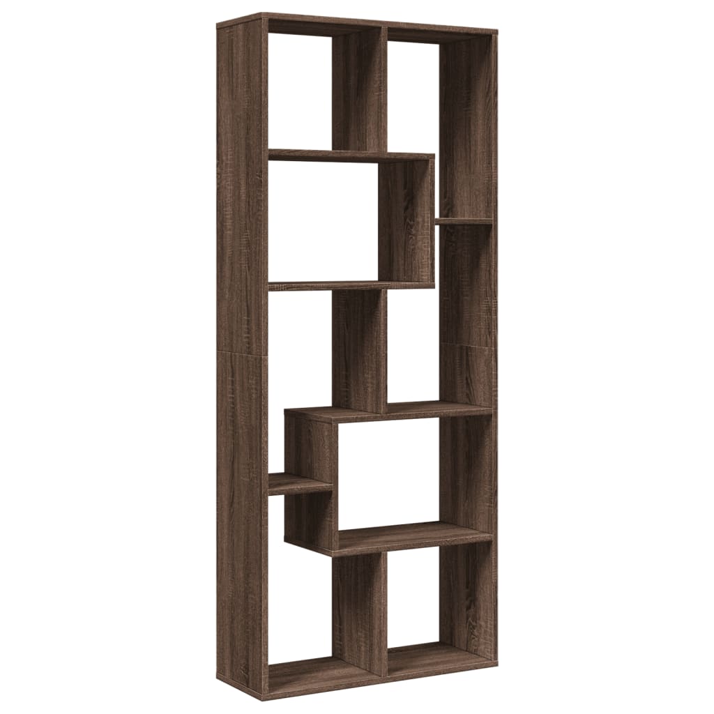 vidaXL Βιβλιοθήκη/Διαχωριστικό Χώρου Δρυς 67x25x161,5 εκ. Επεξ. Ξύλο