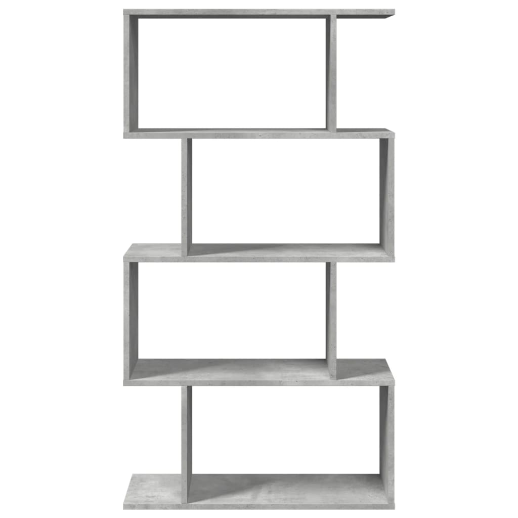 vidaXL Βιβλιοθήκη/Διαχωριστικό Χώρου 4 Επ. Γκρι 70x24x129 εκ. Επ. Ξύλο