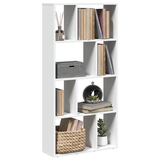 vidaXL Βιβλιοθήκη Λευκή 60x20x120,5 εκ. από Τεχνητό Ξύλο