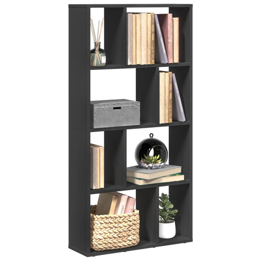 vidaXL Βιβλιοθήκη Μαύρη 60x20x120 εκ. από Επεξεργασμένο Ξύλο